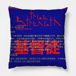 True Strength - Matthew 10:26-33 - Chinese Christian Solidarity Pillow