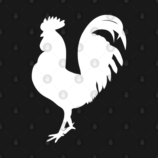 Chicken Rooster Silhouette by KC Happy Shop