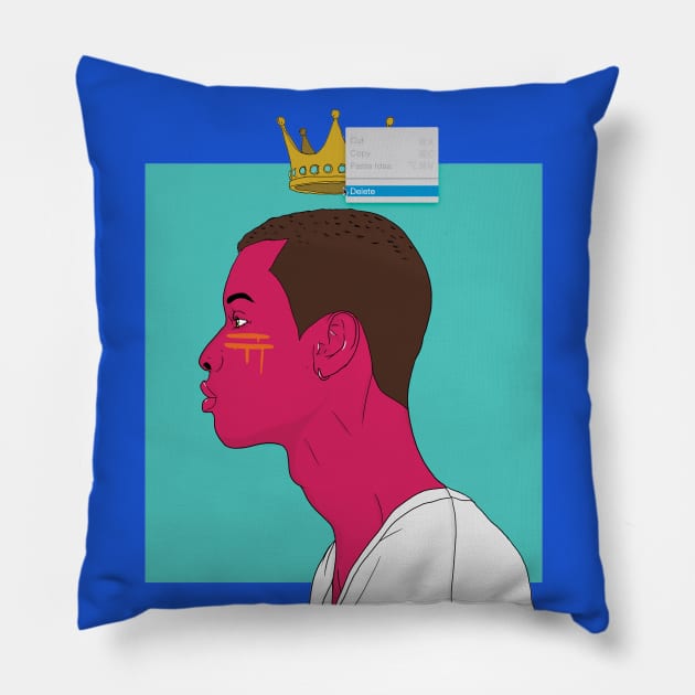 Delete the Ego Pillow by TOBAR TEES