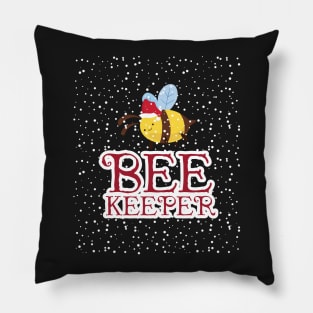 Bee Keeper Christmas Edition Bumble Bees Awareness Pillow