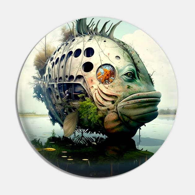 The Armored Angler: The Future of Fish Pin by Puff Sumo