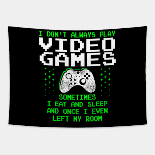 Play Video Games for Men Gaming Tapestry