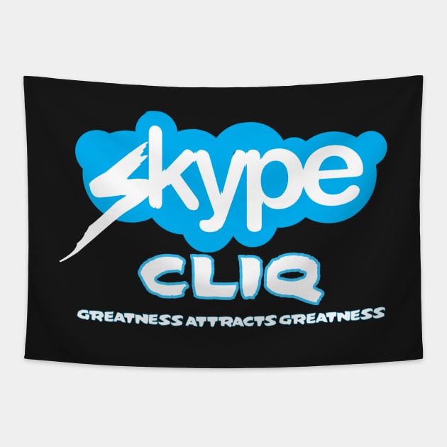 Skype Cliq "Greatness Attracts Greatness" Tapestry by Jakob_DeLion_98