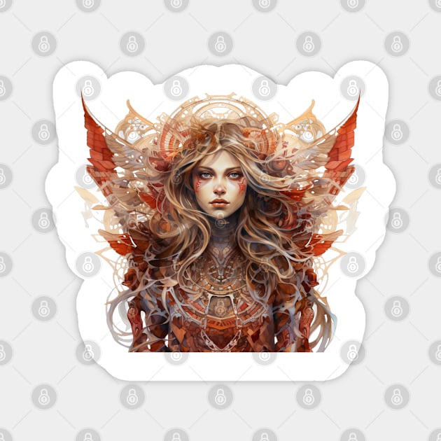 Steampunk Angel #11 Magnet by Chromatic Fusion Studio