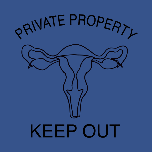 Private Property, keep out of my uterus by NickiPostsStuff