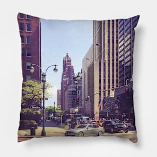 Third Ave Manhattan Street New York City Pillow