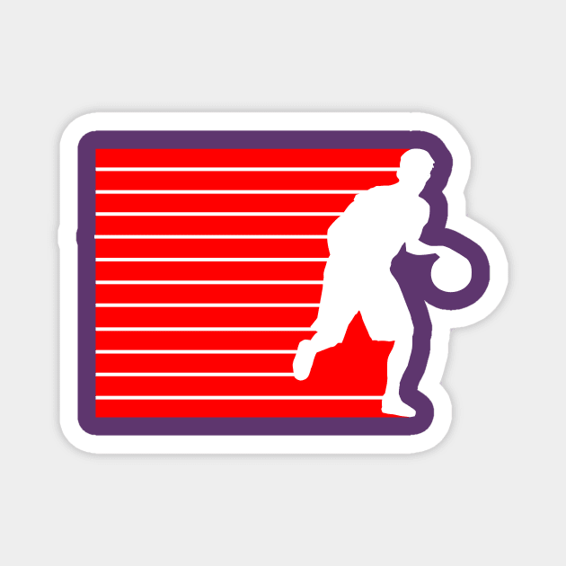 basketball attack (white) Magnet by denip