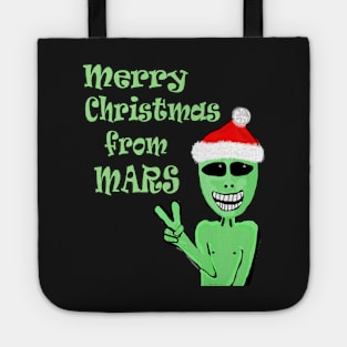 Merry Christmas from Mars Green Martian Tote