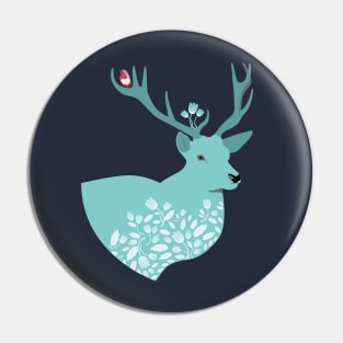 Blue Deer Pin