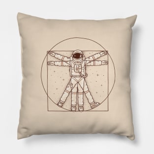 Vitruvian Spaceman Pillow