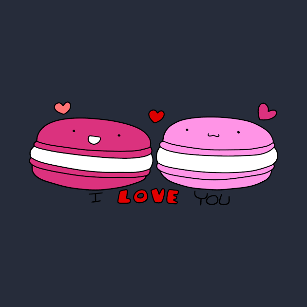 I Love You Macaroons by saradaboru