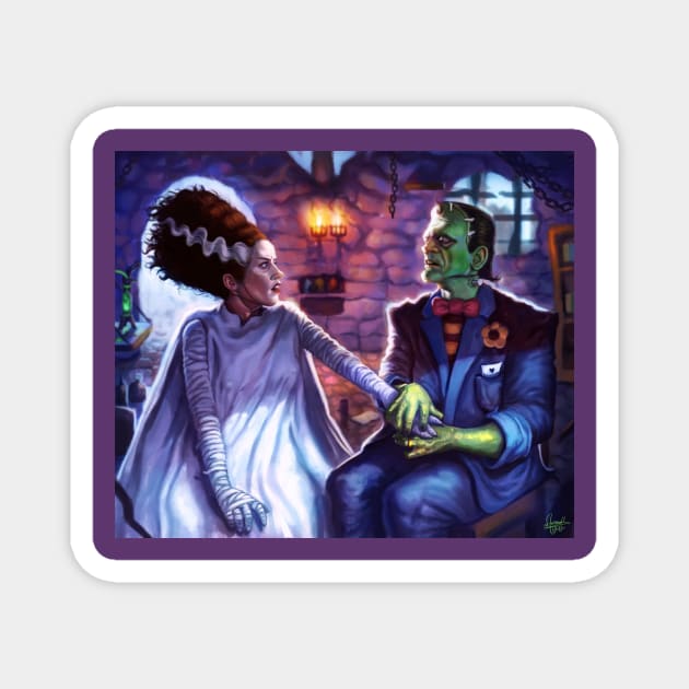 Frankenstein Bride Magnet by The Village