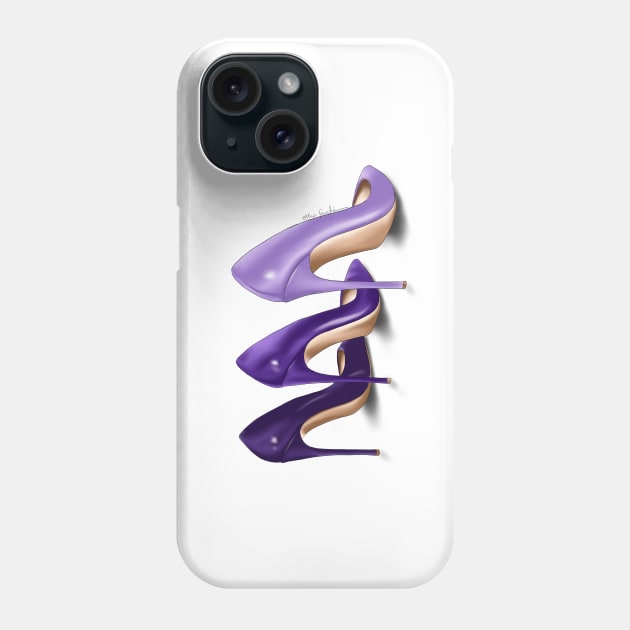 Purple Shades Phone Case by elzafoucheartist