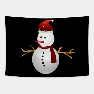 Christmas Snowman & Red Hat Tapestry