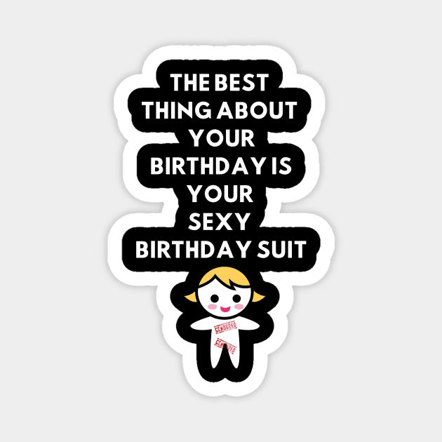 Best Funny Gift Idea for Wife Birthday Magnet by MadArting1557