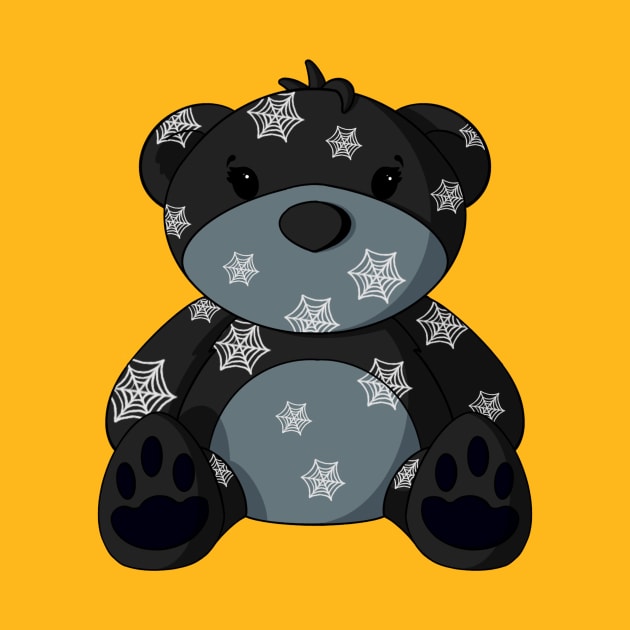 Spiderweb Pattern Teddy Bear by Alisha Ober Designs