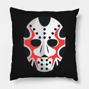 Hockey Goalie, Mask, Sports, Design, Artwork, Vector, Graphic Pillow