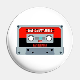 Pat Benatar Classic Retro Cassette Pin