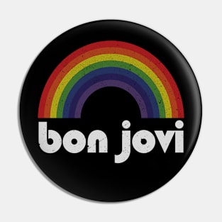 Bon Jovi - Rainbow Vintage Pin