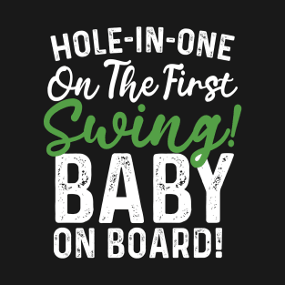 pregnancy reveal announcement golf saying T-Shirt