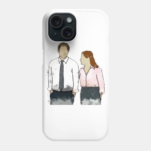 the office jim and pam love story Phone Case