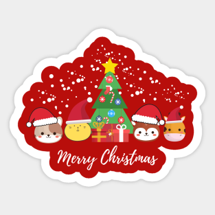 Christmas Face Mask For Kids Stickers Teepublic