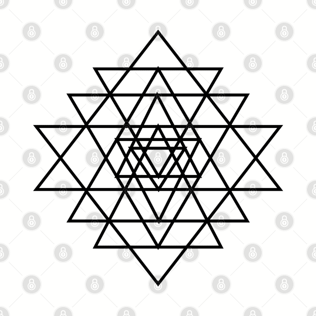 Sri Yantra sacred geometry design by AltrusianGrace