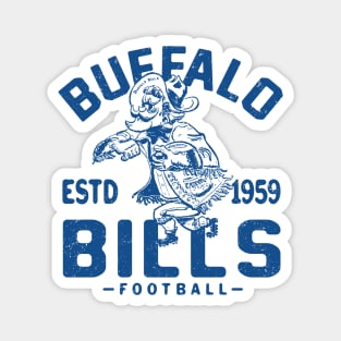 Vintage Buffalo Bills 2 by Buck Tee Originals Magnet