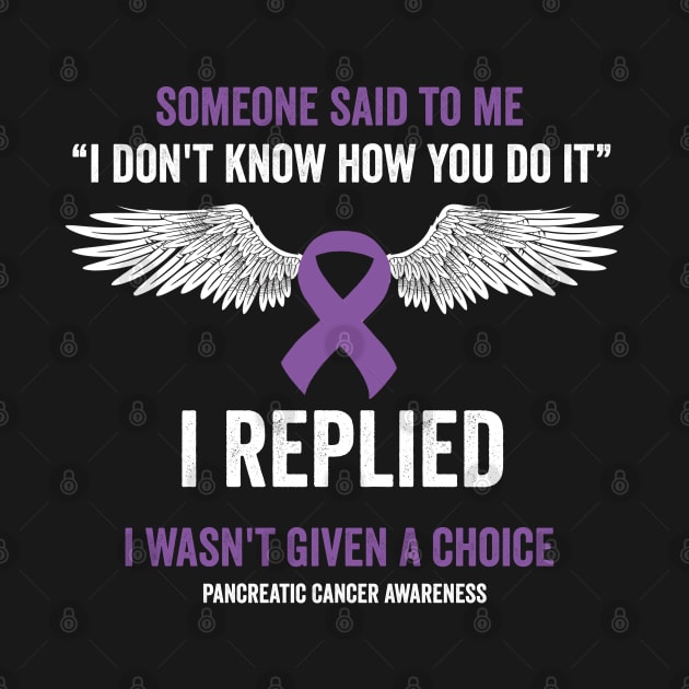 pancreatic cancer awareness - purple ribbon awareness month by Merchpasha1