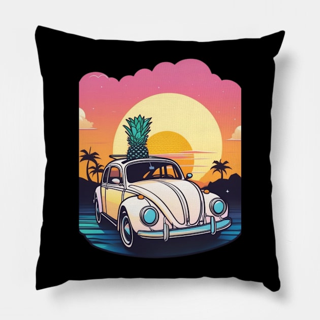 "Endless Sunset Roads: Where the Journey Becomes the Destination" Pillow by abdellahyousra