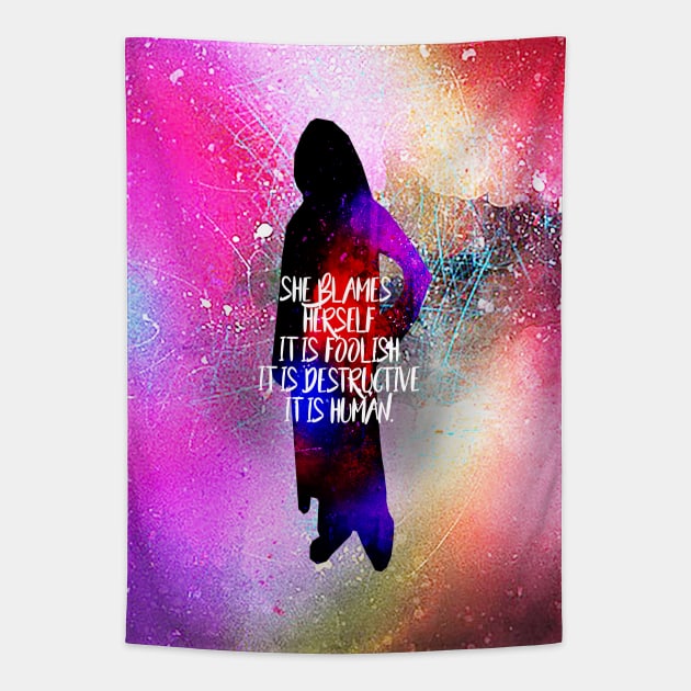 It is human Tapestry by NatLeBrunDesigns