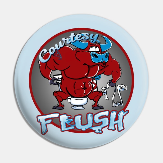 SLBBL-2019 Courtesy Flush aka Bushwhackers Pin by SundayLazyboyballers