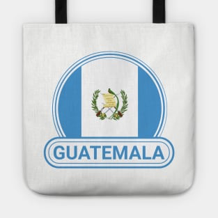 Guatemala Country Badge - Guatemala Flag Tote