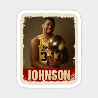 Magic Johnson - NEW RETRO STYLE Magnet