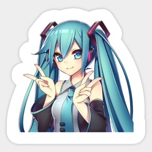 Hatsune Miku  Sticker for Sale by StrawberriStorm