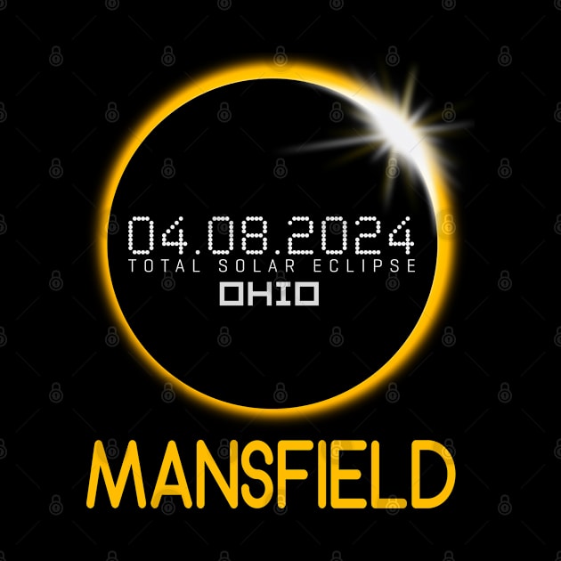 MANSFIELD Ohio Total Solar Eclipse April 8 2024 Ohio by TeeaxArt