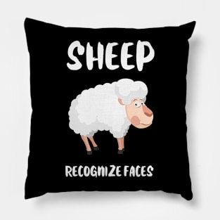 Sheep recognize Faces Animal Facts Pillow