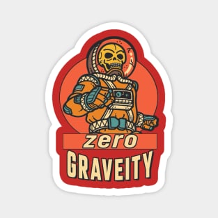 Fun Halloween Vintage Space Race Zero Graveity Magnet