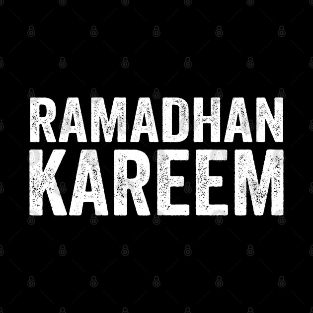 Ramadhan Kareem - Text Style White Font by jorinde winter designs