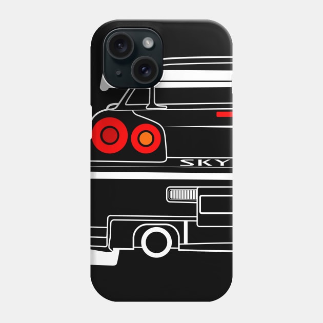 Skyline GTR Half Phone Case by HSDESIGNS