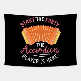 Start The Party The Accordion Player Is Here Tapestry