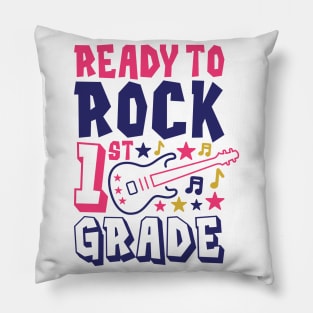 Rocking 1st Grade Funny Kids School Rock Back to School Pillow