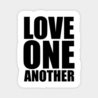 John 13:34 Love One Another Large Typography Magnet