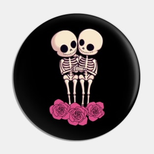 Preppy Skeleton, valentines day, pink skull Pin