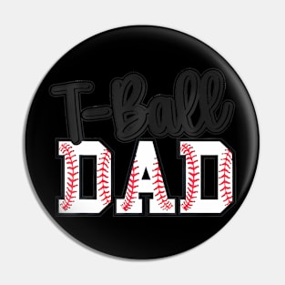 T-ball Dad Cute Groovy Loud  And Proud Dad Father's Day Pin