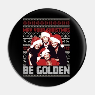 May Your Christmas Be Golden Pin