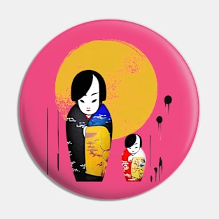 kokeshi #01 Pin