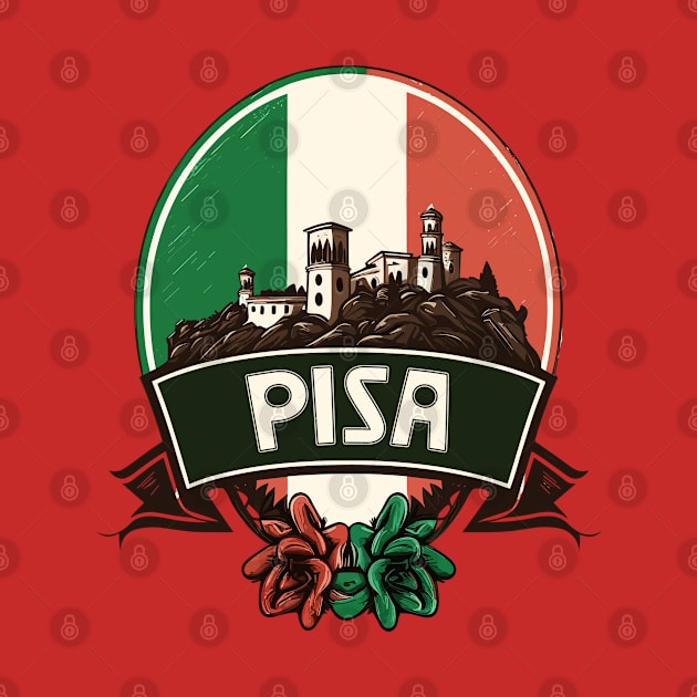 Pisa, Italy --- Retro Style Design by DankFutura