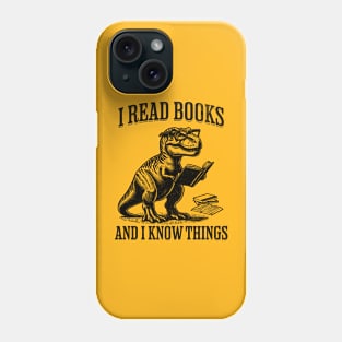 Bookish T-Rex Phone Case