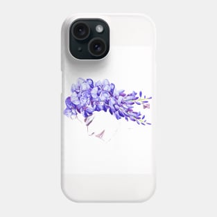 Woman in bloom: wisteria Phone Case